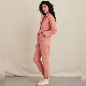 Alex Mill Expedition Jumpsuit in Washed Twill City Pink